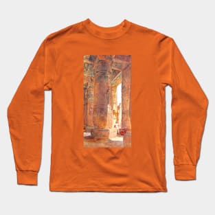 In The Temple Of Ramses III, Medinet Habu in Egypt Long Sleeve T-Shirt